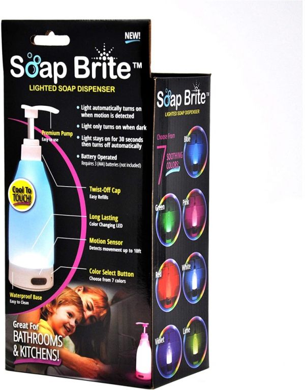 Illuminated liquid soap dispenser Soap Brite